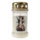 Bougie 3J / CD / blanc / Apparition Fatima