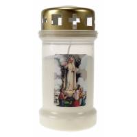 Bougie 3J / CD / blanc / Apparition Fatima