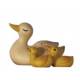 Bois Sculpte Canards 15 Cm