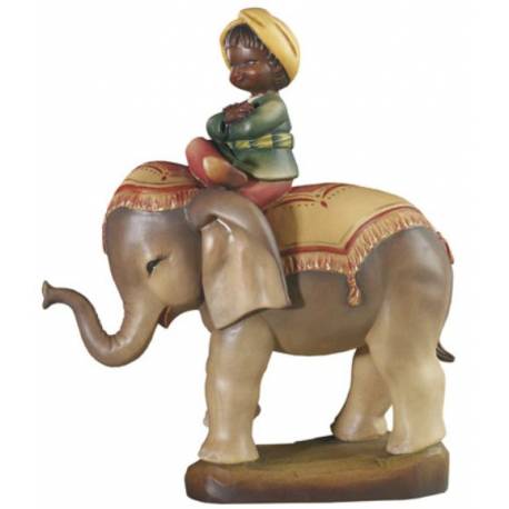 Bois Sculpte Elephant + Page 7.5 Cm