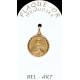Medaille plaqué-goud - H Theresia - 16 mm 