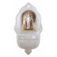 Bénitier - Miraculeuse - Porcelaine 16 x 9 cm