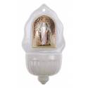 Bénitier - Miraculeuse - Porcelaine 16 x 9 cm