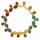 Armband/elastiek - 14 medailles - missionaris 