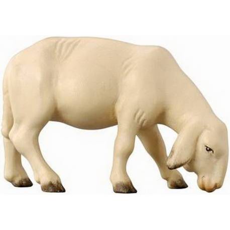 Houtsnijwerk Schaap/Grazend 10 Cm / Gekleurd 