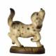 Houtsnijwerk Witte Hond voor kerstfiguren van 15 cm Gekleurd 