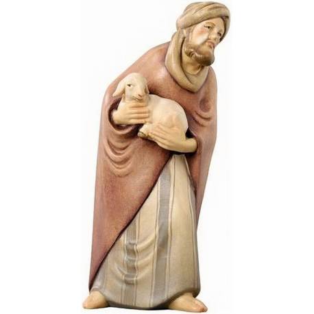 Berger/mouton pour personnages de crèche de 10 cm