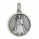 Médaille Vierge et Enfant - 18 mm - Métal Argenté