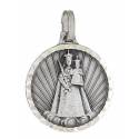 Médaille Vierge et Enfant - 18 mm - Métal Argenté