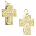 Croix Plurisaints - 31 mm - Métal doré