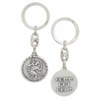 Porte-Clefs - St Christophe / Komm Gut Heim - 30 mm