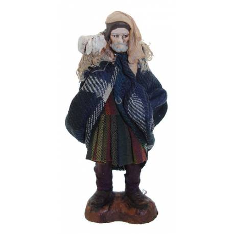 Santon Napolitain 08 Cm Berger Avec Mouton