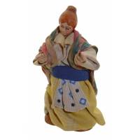 Santon Napolitain - 8 cm - Femme avec chignon