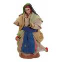 Santon Napolitain 08 Cm Femme Avec Poules