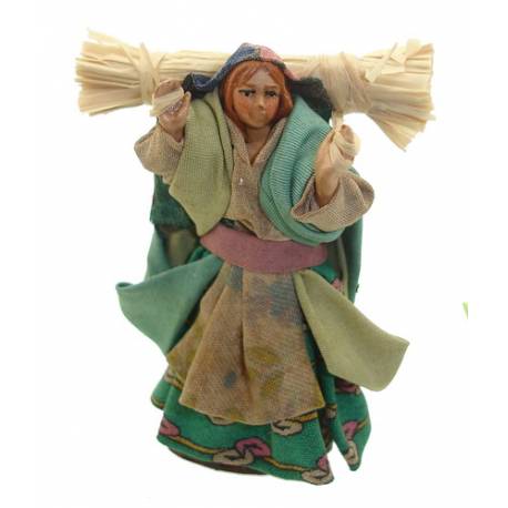 Napolitaanse Santon 08 Cm Vrouw Met Stro 