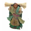 Napolitaanse Santon 08 Cm Vrouw Met Stro 