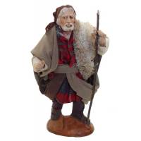 Santon Napolitain - 12 cm - Berger + Bâton