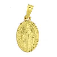 Médaille 15 mm Ov - Miraculeuse - Métal Doré