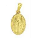 Médaille 15 mm Ov - Miraculeuse - Métal Doré