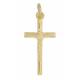 Kruisje 25 mm Metaal verguld 
