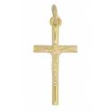 Kruisje 25 mm Metaal verguld 