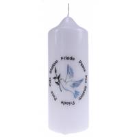 Spreukkaars 165X60mm - Friede, Peace... 