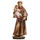Statue en bois sculpté Saint Antoine 23 cm couleur