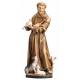 Statue en bois sculpté Saint François 15 cm couleur