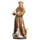 Statue en bois sculpté Saint François 25 cm couleur