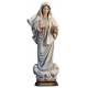 Houtsnijwerk beeld Onze Lieve Vrouw van Medjugorje 23 cm gekleurd 