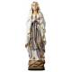 Statue en bois sculpté Notre Dame de Lourdes 17 cm couleur