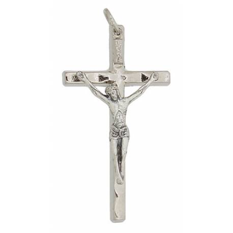 Croix - 38 mm - Métal nickelé