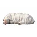 Schaap Slapend voor kerstfiguren van 16 cm Gekleurd 