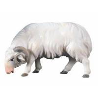 Houtsnijwerk Ram voor kerstfiguren van 16 cm/Gekleurd 