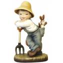 Houtsnijwerk Tuinman 15 Cm Gekleurd 