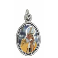 Medaille 15 mm Ov - Paus Johannes Paulus II 