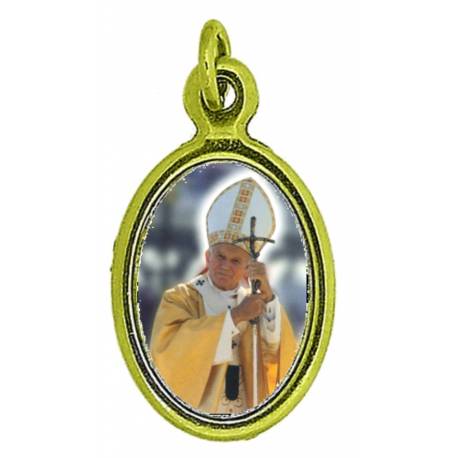 Medaille 25 Mm Ov Pape Jean-Paul Ii Dore