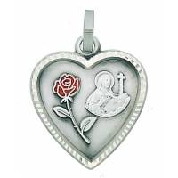 Medaille H Rita - 19 X 18 mm - Metaal Verzilverd 