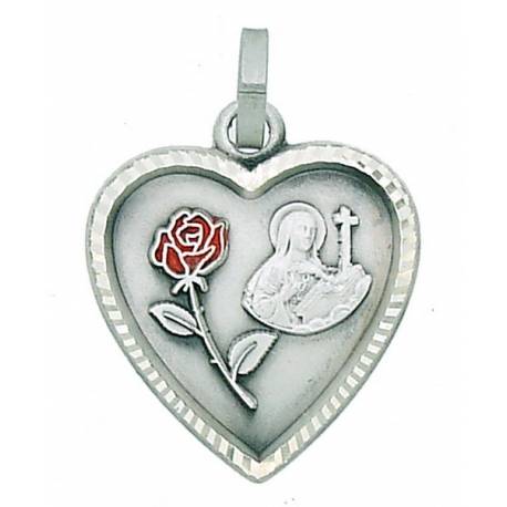 Médaille Ste Rita - 19 X 18 mm - Métal Argenté