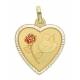Medaille H Rita - 19 X 18 mm - Metaal Verguld 