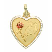 Medaille H Rita - 19 X 18 mm - Metaal Verguld 