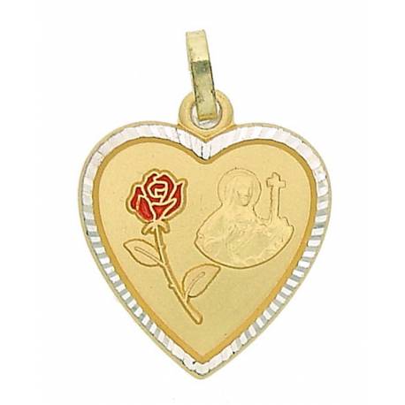 Médaille Ste Rita - 19 X 18 mm - Métal Doré
