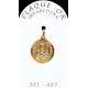 Médaille plaqué-or - Ste Rita - 16 mm
