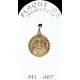 Médaille plaqué-or - Ste Rita - 16 mm