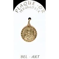 Médaille plaqué-or - Ste Rita - 16 mm
