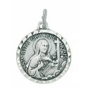 Medaille H. Rita - 18 mm - Metaal Verzilverd 