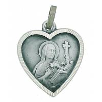 Medaille H Rita - 19X19 mm - Metaal Verzilverd 