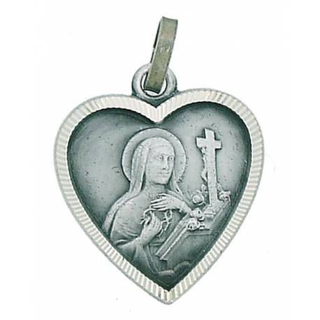 Medaille H Rita - 19X19 mm - Metaal Verzilverd 