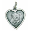 Medaille H Rita - 19X19 mm - Metaal Verzilverd 