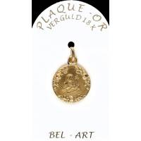 Médaille plaqué-or - Ste Rita - 16 mm